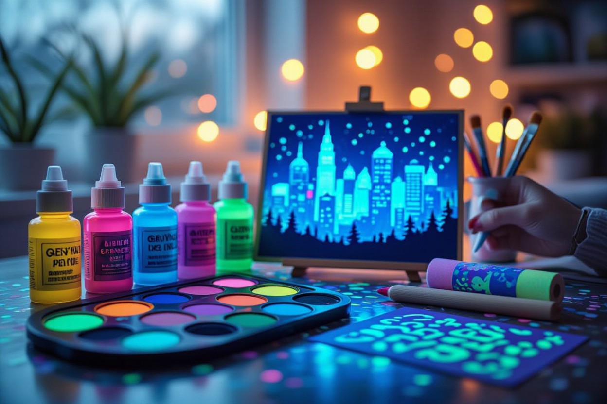 Glow paint colours